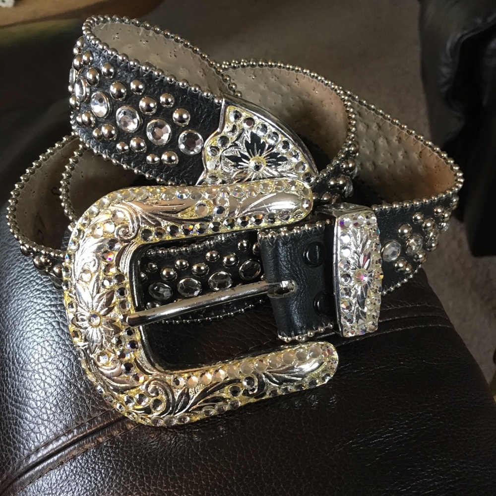 BB Simon Rhinestone Belt XL